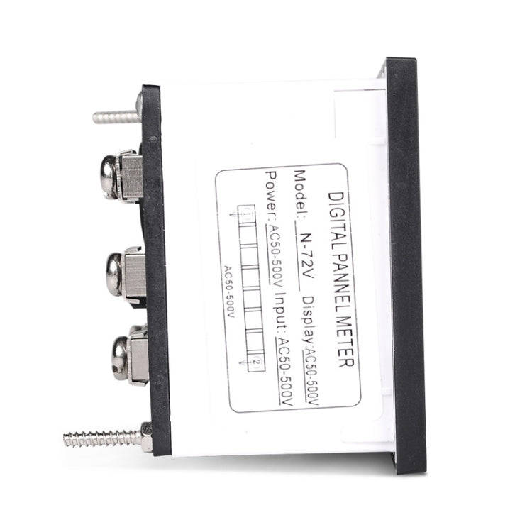 SINOTIMER N-72V AC Voltage Signal Indicator Square Turntable LED Digital Display Voltmeter