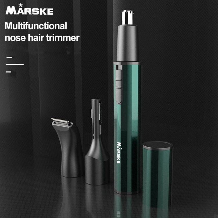 MARSKE  MS-7111 3 In 1 Electric Nose Hair Trimmer Type-C Rechargeable Grooming Instrument(Black)