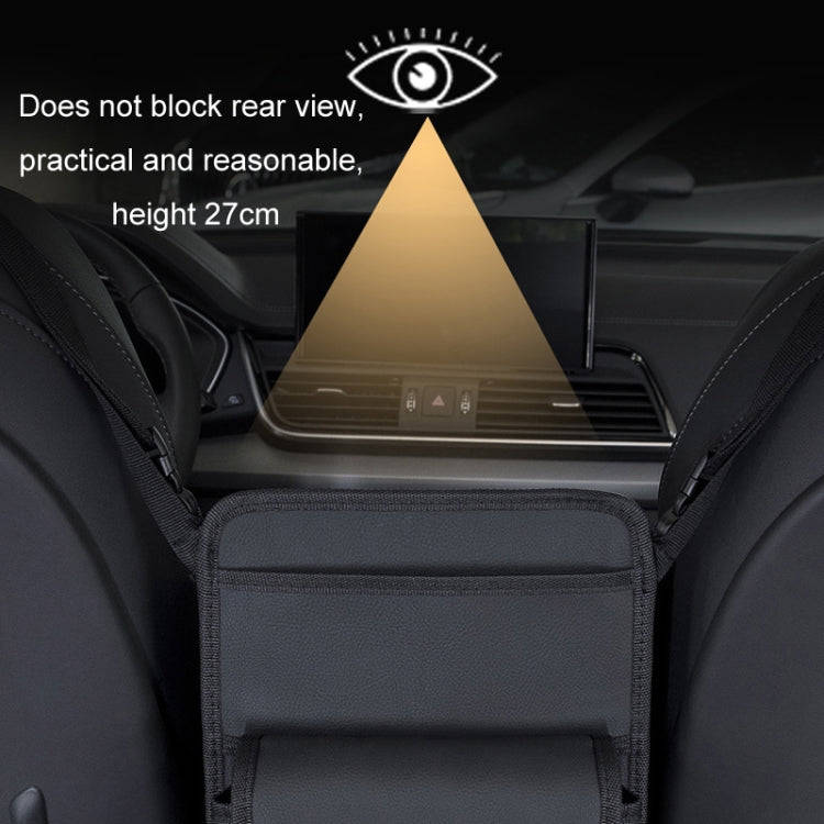 Car Seat Storage Mesh Pocket Hanging Storage Bag Tissue Box, Color: H9160 Black