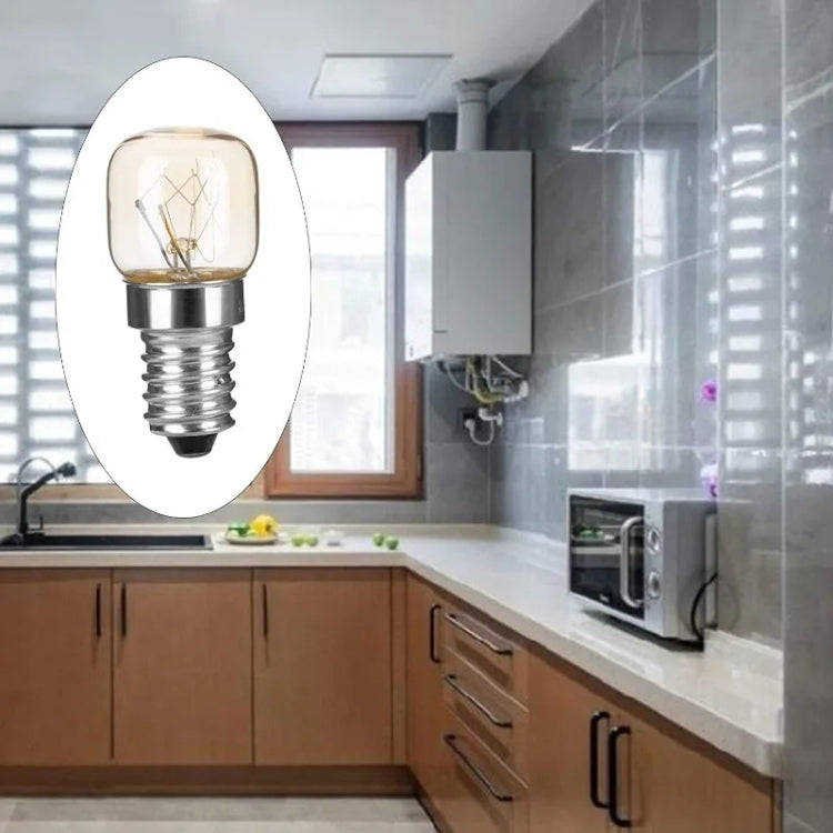 E14 Salt Crystal Lamps High Temperature Resistant Oven Light Bulb, Power: 25W Copper Nickel Plati...