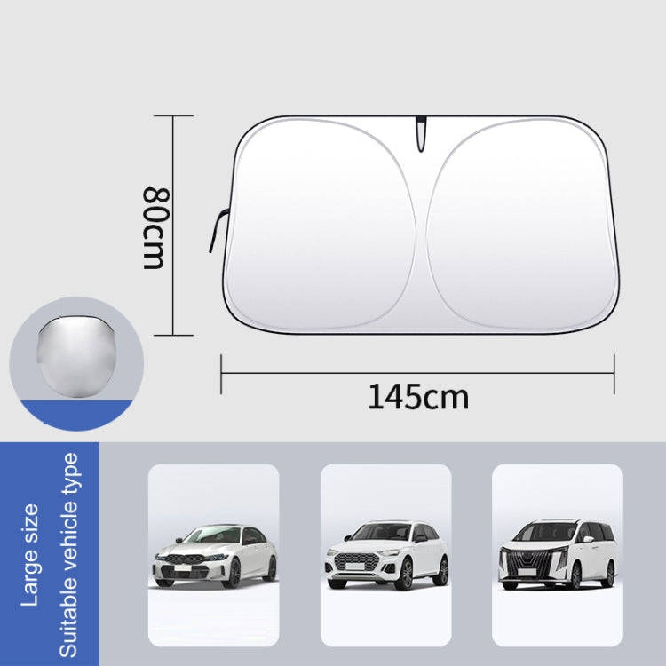 Car Front Windshield Heat Insulation Sun Protection Visor, Specification: Front Block 145x80cm