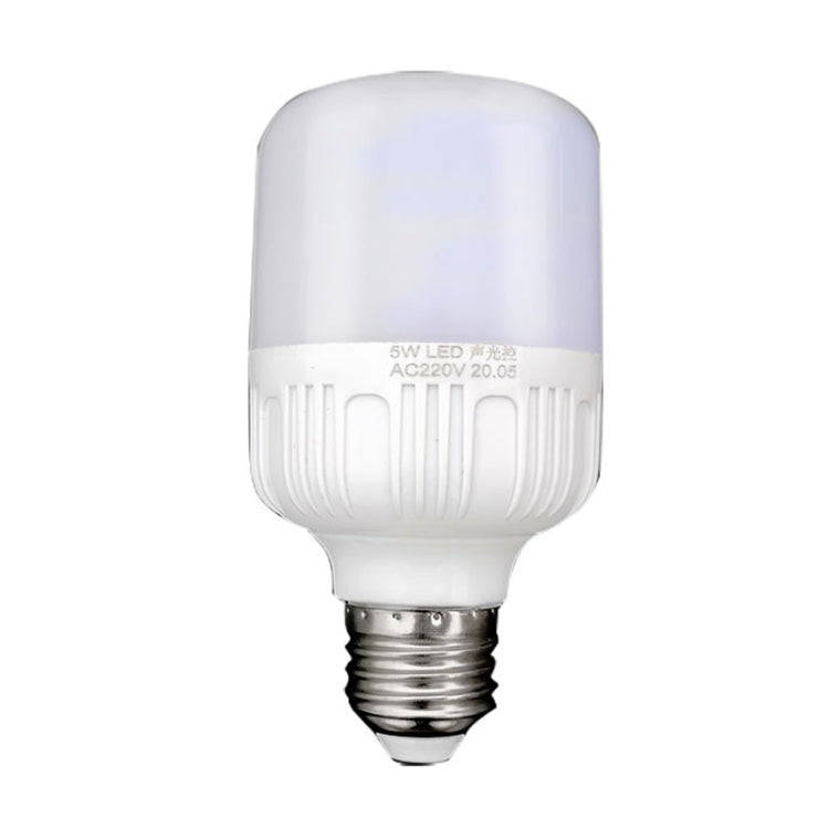 E27 LED Sound/Light Control Bulb Stair Corridor Human Body Sensor Light, Power: 5W(Premium)