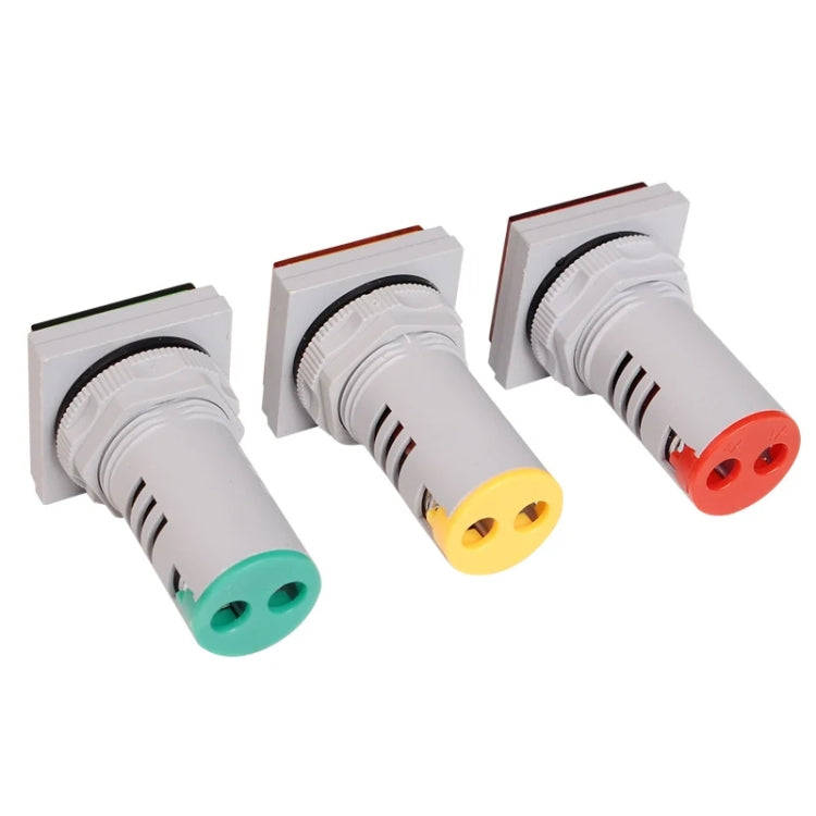 SINOTIMER ST17V AC Voltage Signal Indicator 22mm Square LED Digital Display Voltage Head AC 60-50...