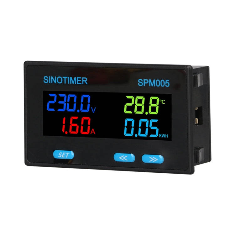 SINOTIMER SPM005 AC Digital Display Voltage Current Power Electricity Multifunctional Monitoring ...