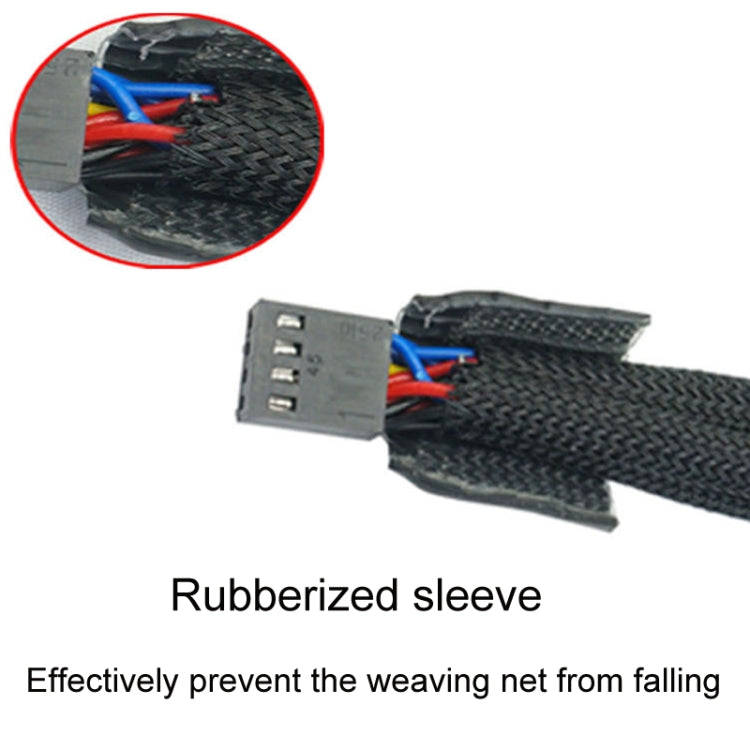 0.27m Computer PWM Temperature Control Cooling Fan Extension Cable Chassis HUB Connector(1 In 4)