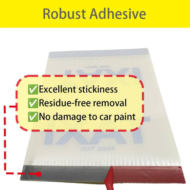 TAXI Washed Mark Label Car Personalized Decorative Stickers(Yellow Large)