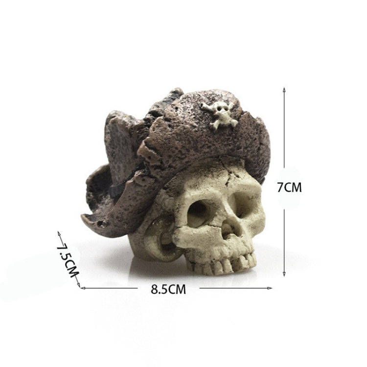 Fish Tank Aquarium Decoration Spider Lizard Snake Python Skull Breeding House Hiding Ornament(Pir...