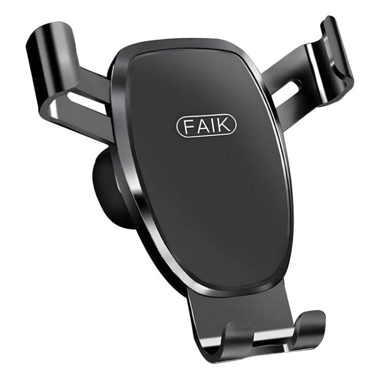 FAIK Car Cell Phone Holder Air Vent Triangle Gravity Sensor Car Phone Bracket, Color: Black Frost...