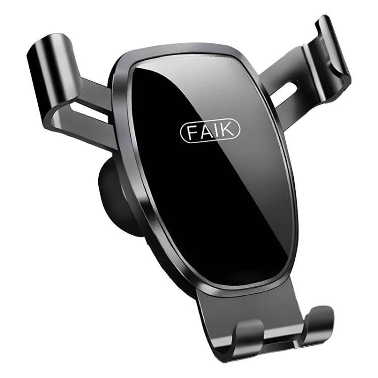 FAIK Car Cell Phone Holder Air Vent Triangle Gravity Sensor Car Phone Bracket, Color: Black Mirro...