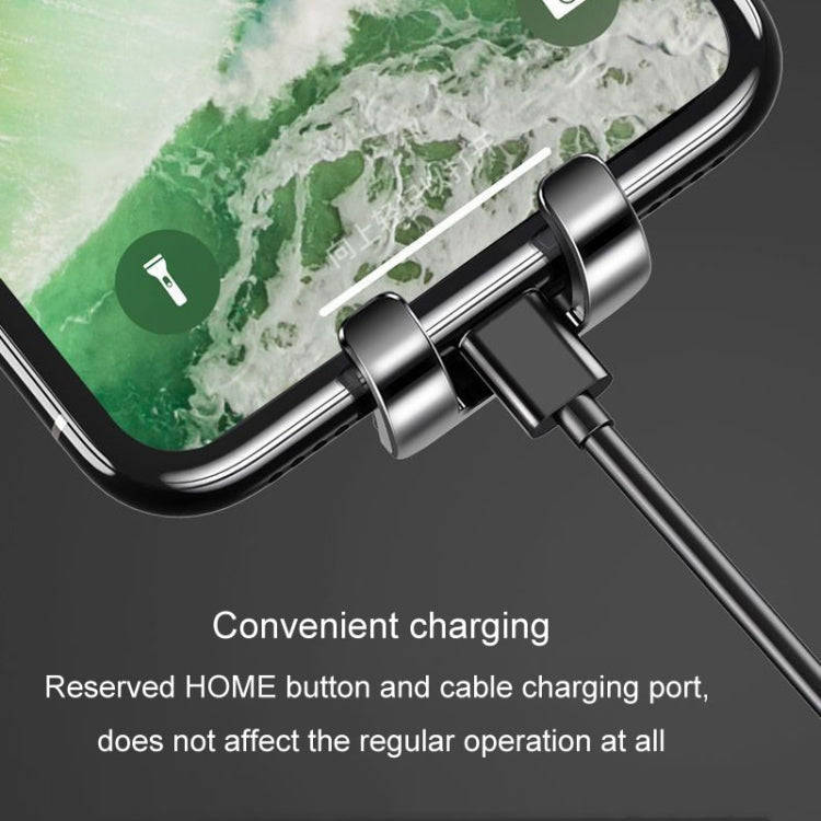 FAIK Car Cell Phone Holder Air Vent Triangle Gravity Sensor Car Phone Bracket, Color: Silver Fros...