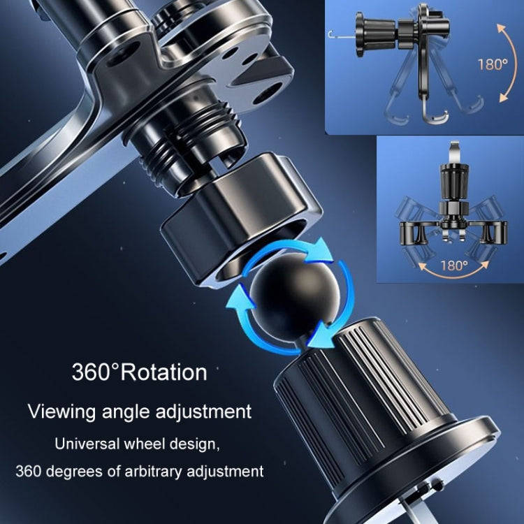 BUDK Triangle Gravity Sensor Car Phone Bracket Car Air Vent Navigation Holder, Model: Suction Cup...