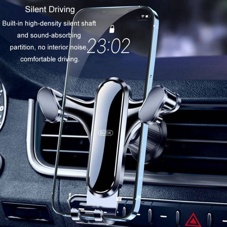 BUDK Triangle Gravity Sensor Car Phone Bracket Car Air Vent Navigation Holder, Model: Hook Model