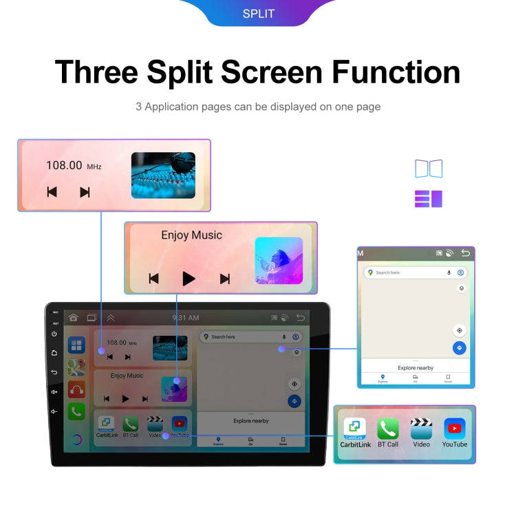 7 inch 6+128G Android Universal HD Large Screen Car Bluetooth Player Android GPS Navigation Integ...