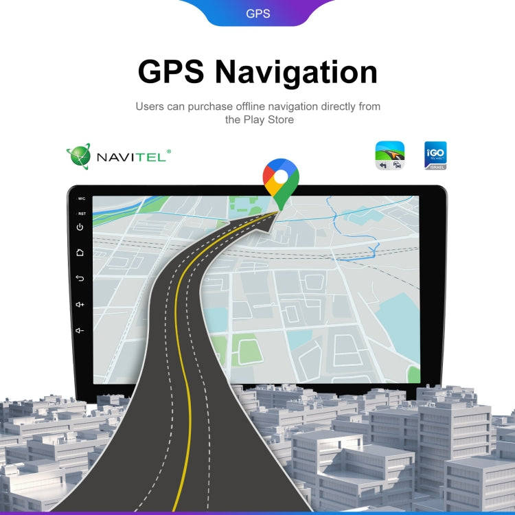 9 inch 6+128G Android Universal HD Large Screen Car Bluetooth Player Android GPS Navigation Integ...