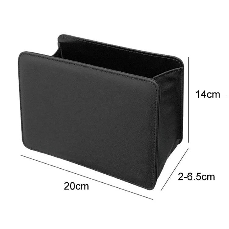 Car Folding Trash Can Multifunctional Seatback Hanging Storage Box(Wine Red)