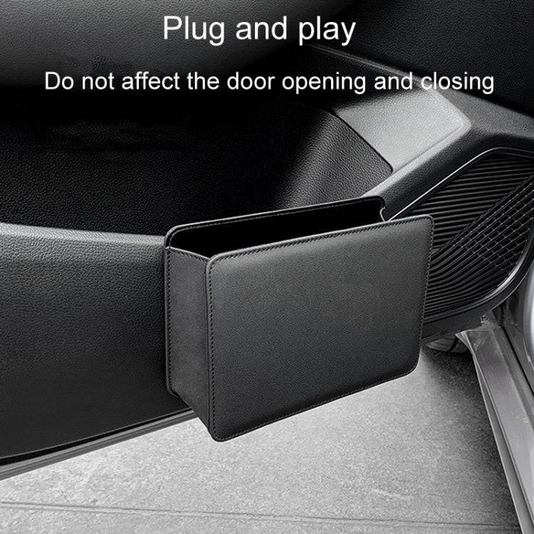 Car Folding Trash Can Multifunctional Seatback Hanging Storage Box(Wine Red)