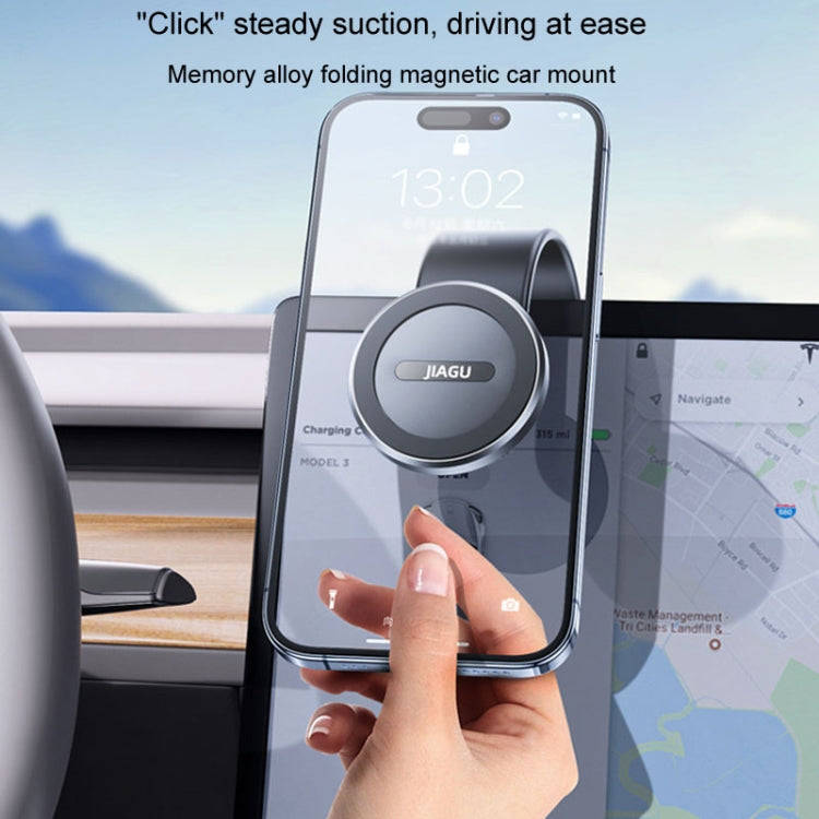JIAGU Car Suction Cup Type Magsafe Mobile Phone Bracket Telescopic Instrument Panel Car Navigatio...