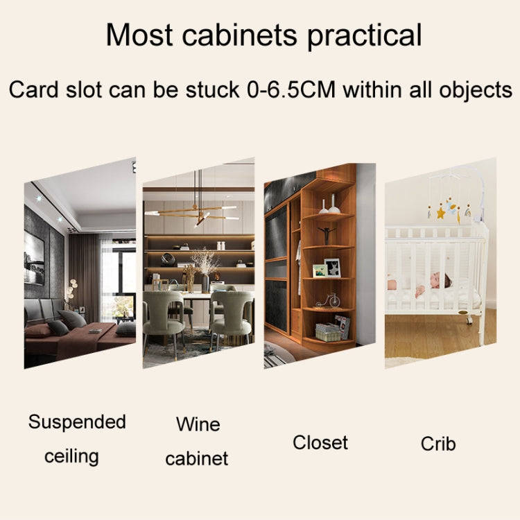 Punch-Free Surveillance Camera Mounting Bracket Cabinet Ceiling Rack, Model: Black 110cm