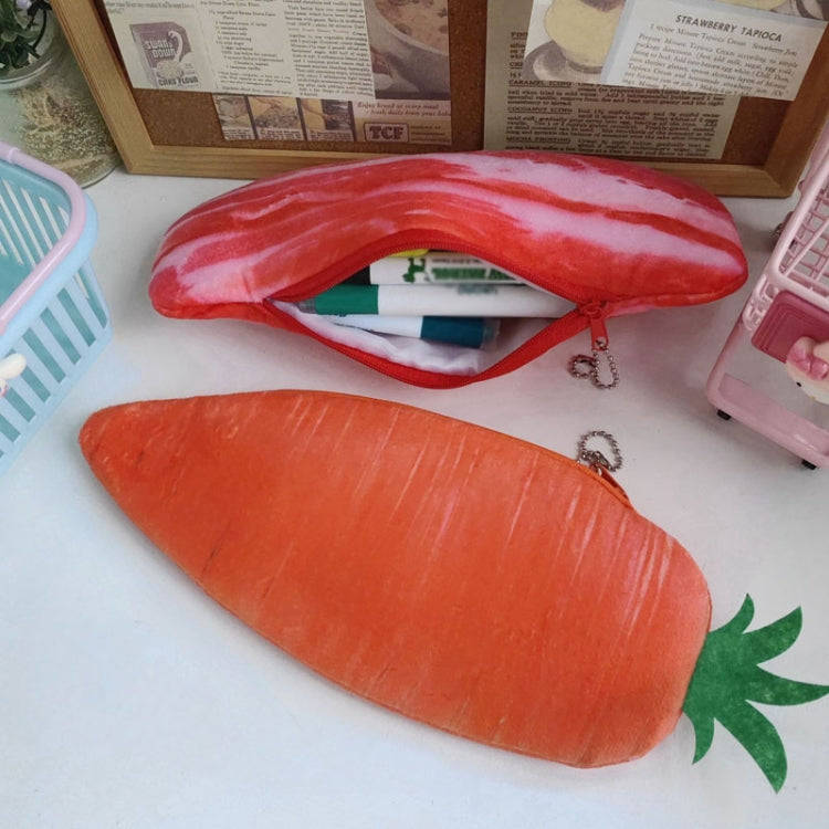 3D Simulation Ingredients Vegetable Plush Pencil Pouch Large Pen Case Student Stationery, Style: ...