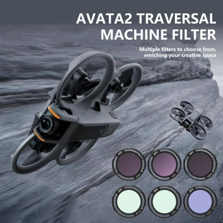 JSR-2050-19 ND8PL+ND16PL+ND32PL+ND64PL For DJI Avata 2 Traverser Filter Accessories Camera Scrim ...