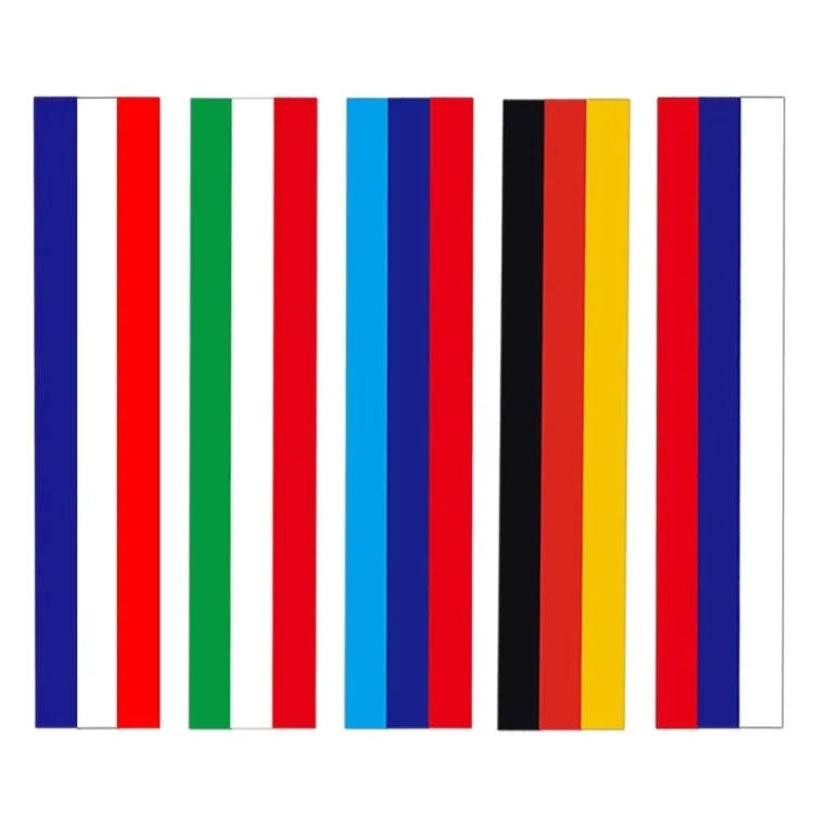 2pcs Steering Wheel Three-color Label Car Modification Film, Pattern: For BMW M Style