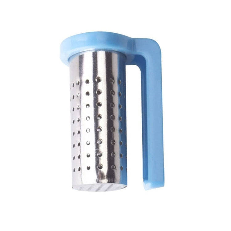Household Stainless Steel Tea Strainer Simple And Portable Tea Filter(Blue)
