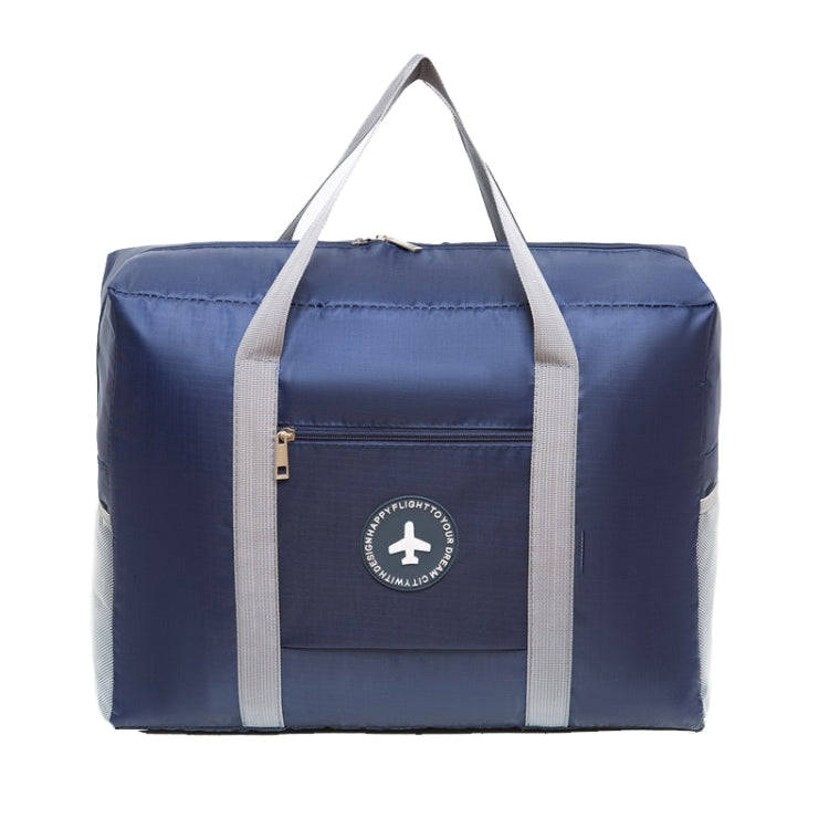 Thickened Luggage Bag Can Put Trolley Case Folding Travel Bag(Navy)