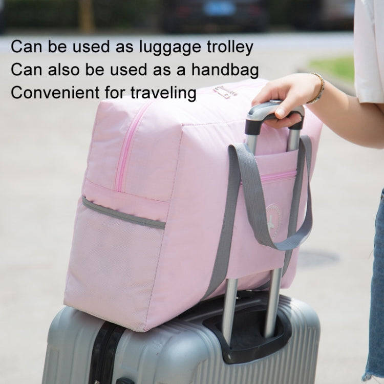 Thickened Luggage Bag Can Put Trolley Case Folding Travel Bag(Navy)