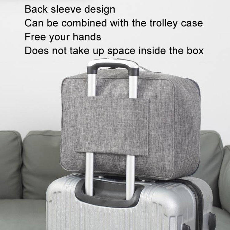 Short Trip Storage Bag Can Suit Trolley Case Cationic Large Capacity Clothes Bag(Navy)