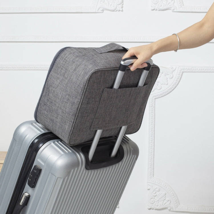 Short Trip Storage Bag Can Suit Trolley Case Cationic Large Capacity Clothes Bag(Navy)