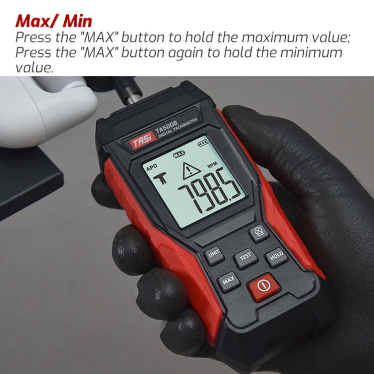 TASI TA500A Optical Measurement Laser Tachometer Digital Display Measuring Speed Meter