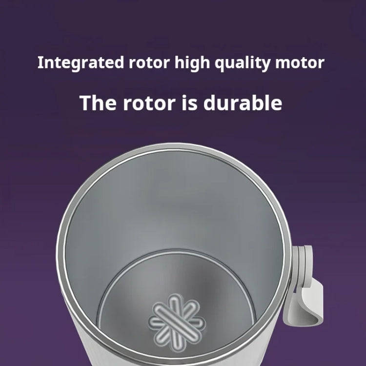 Wireless Milk Warmer Heating Mixing Cup for Coffee / Cereal / Medicine Preparation(White)