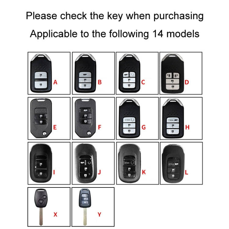For Honda Car Key Cover Multifunctional Keychain Anti-lost Number Plate, Style: B