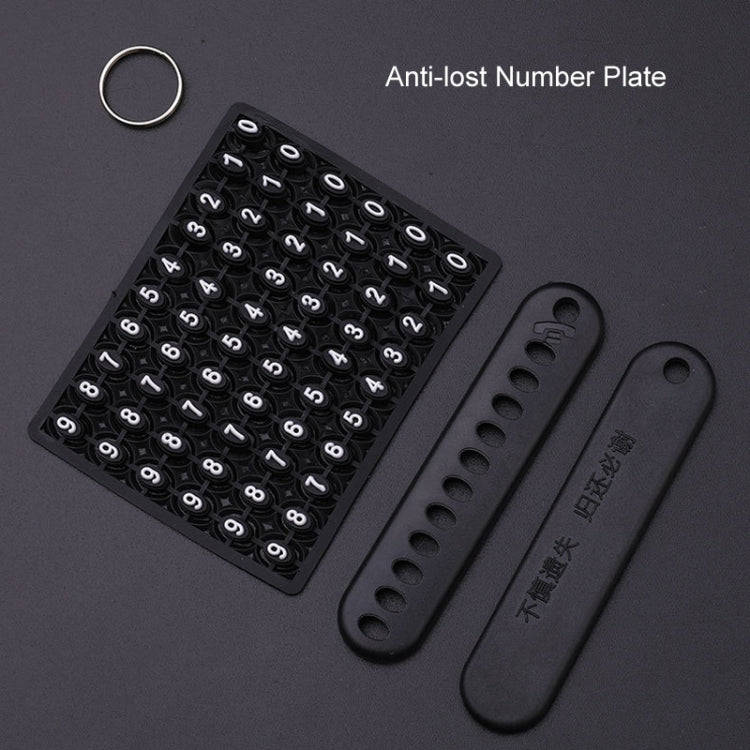 For Honda Car Key Cover Multifunctional Keychain Anti-lost Number Plate, Style: B