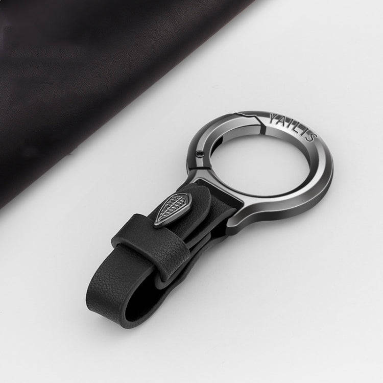 YAILIS Zinc Alloy Car Keychain Multi-functional Belt Hook Key Holder For Men & Women(Quartz Black)
