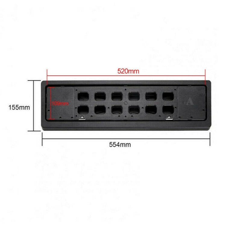 EU Standard Front Rear Car License Plate Flip Blind Protective Cover