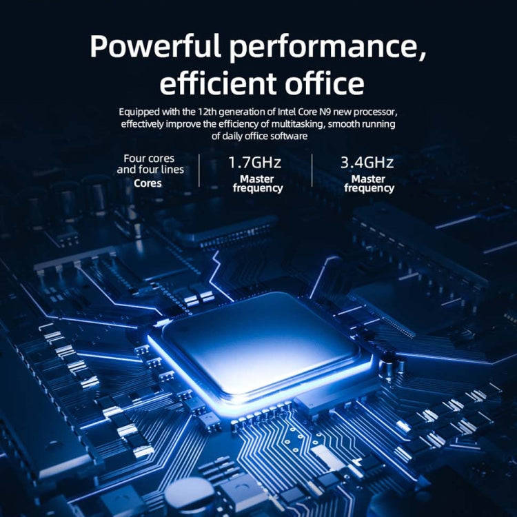 GK3Plus N100 8G+256G EU Plug 12th Intel Alderlake Dual HDMI+VGA Triple Display 4K HD Pocket Mini PC