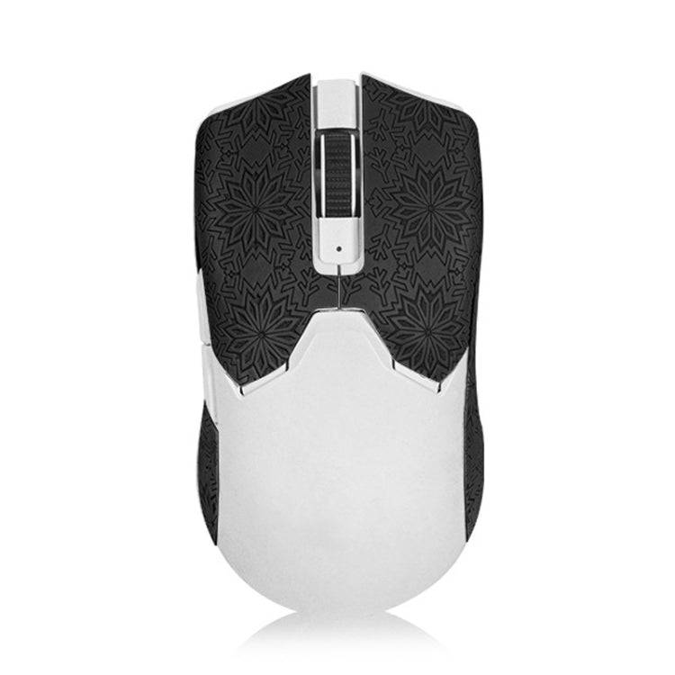Snowflake Pattern Anti-slip Mouse Stickers For Razer Viper V2 Pro Black Half Surround