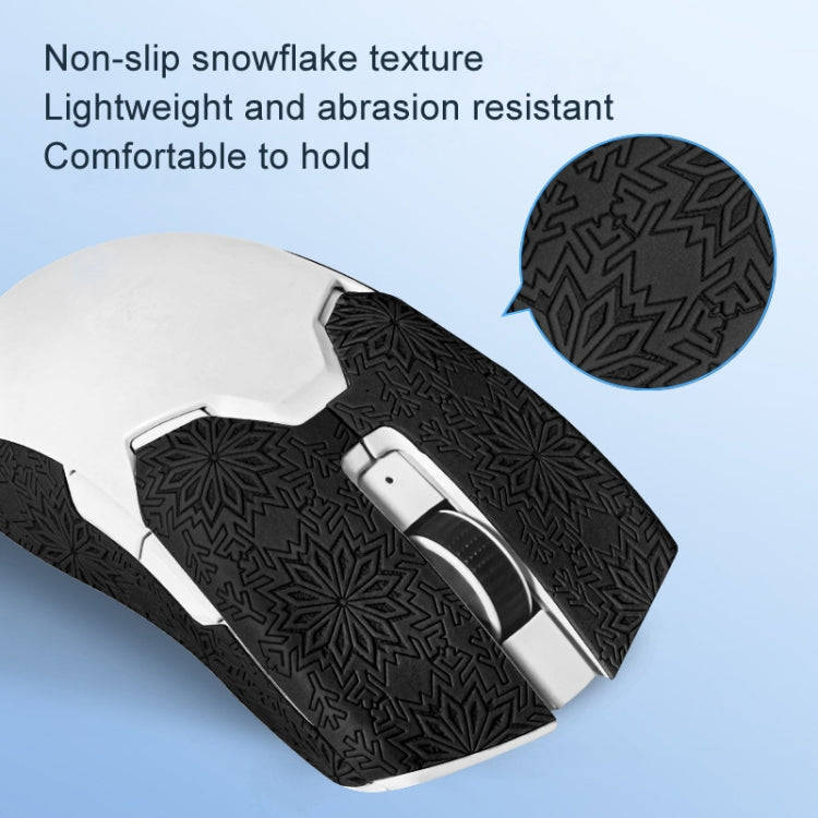Snowflake Pattern Anti-slip Mouse Stickers For Razer Viper Ultimate Black Full Surround