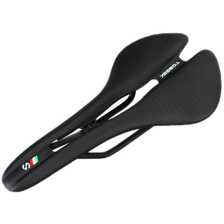TOSEEK Mountain Bike Saddle Road Bicycle Seat Accessories, Color: Black