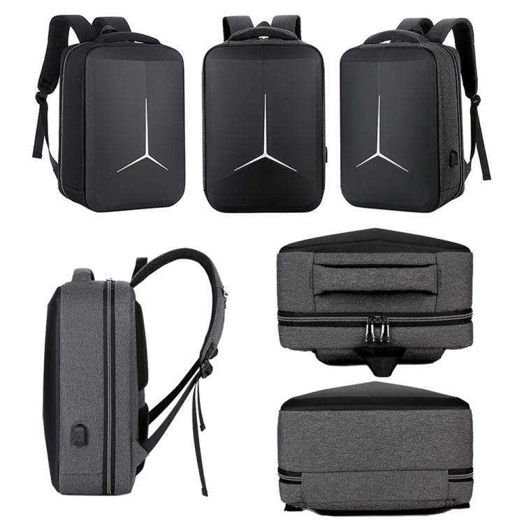 15 inch Multifunctional Waterproof Business Sports Laptop Backpack with USB Port(Pink)