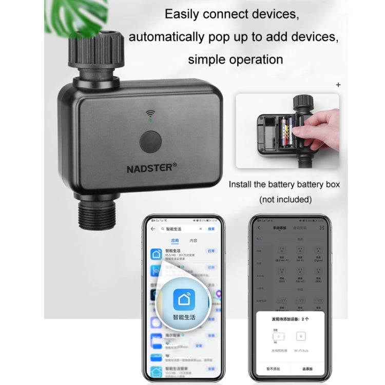 NADSTER US Plug Bluetooth WiFi Remote Automatic Timed Flower Watering Controller, Specification: ...