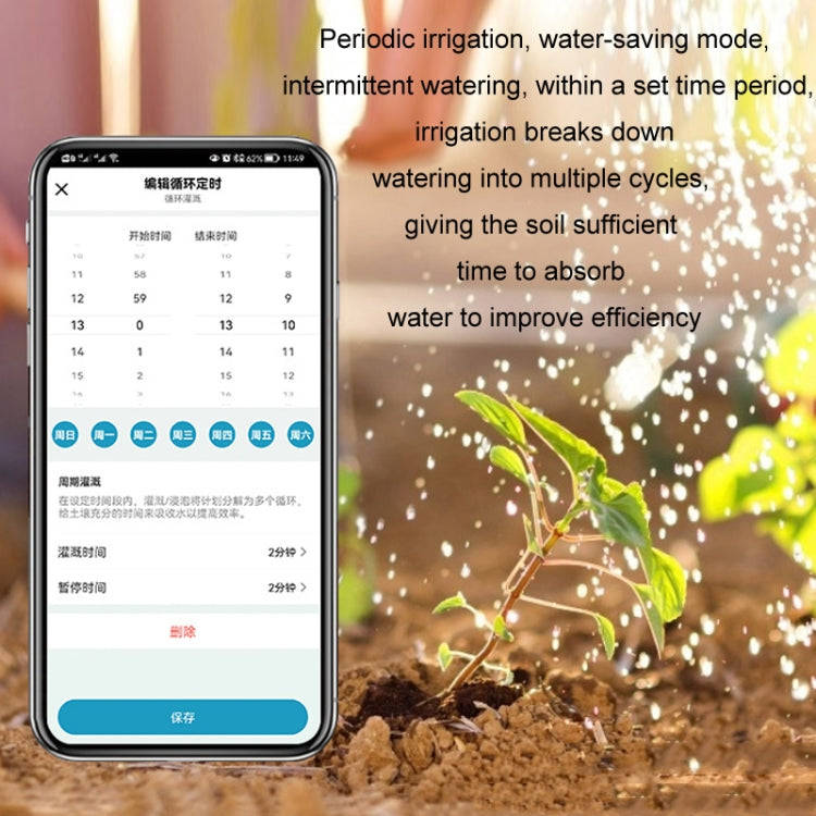 NADSTER US Plug Bluetooth WiFi Remote Automatic Timed Flower Watering Controller, Specification: ...