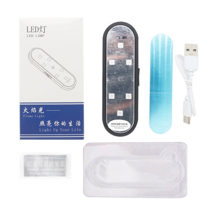 Car Universal Wiring Free Warning Lights Night Anti-Collision And Anti-Tailgating Lamp(Colorful)