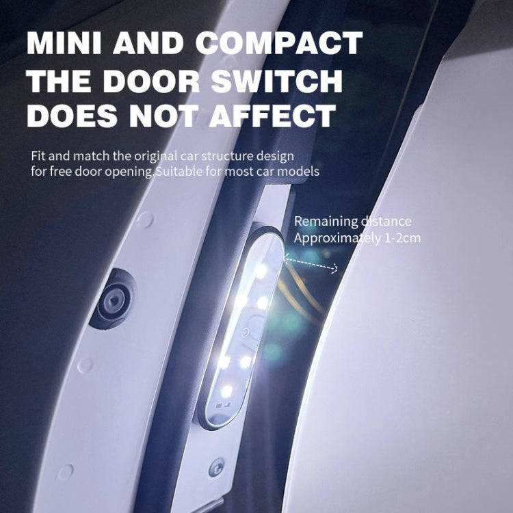 Car Universal Wiring Free Warning Lights Night Anti-Collision And Anti-Tailgating Lamp(Colorful)