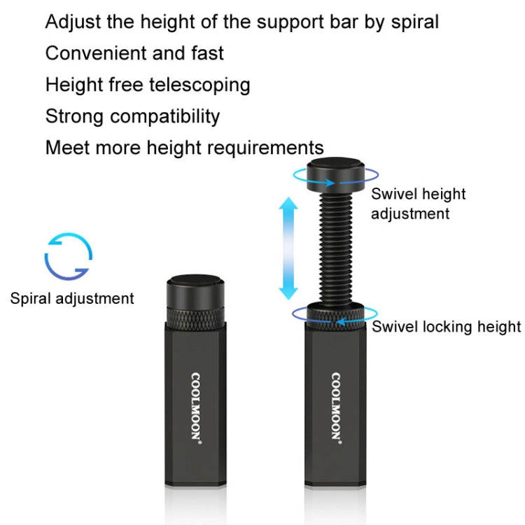 COOLMOON Graphics Card Stand Desktop Computer Graphics Card Vertical Top Support Bracket Screw Te...