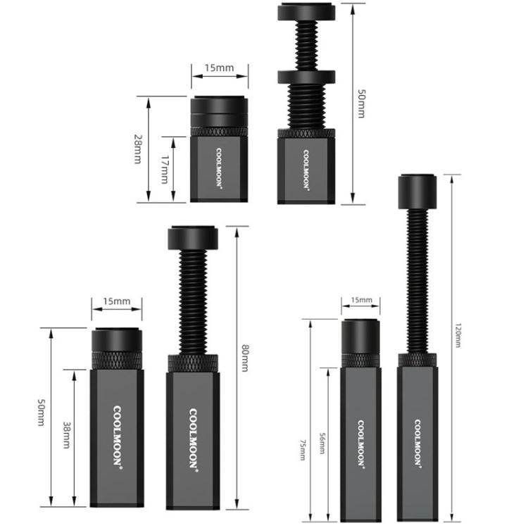 COOLMOON Graphics Card Stand Desktop Computer Graphics Card Vertical Top Support Bracket Screw Te...