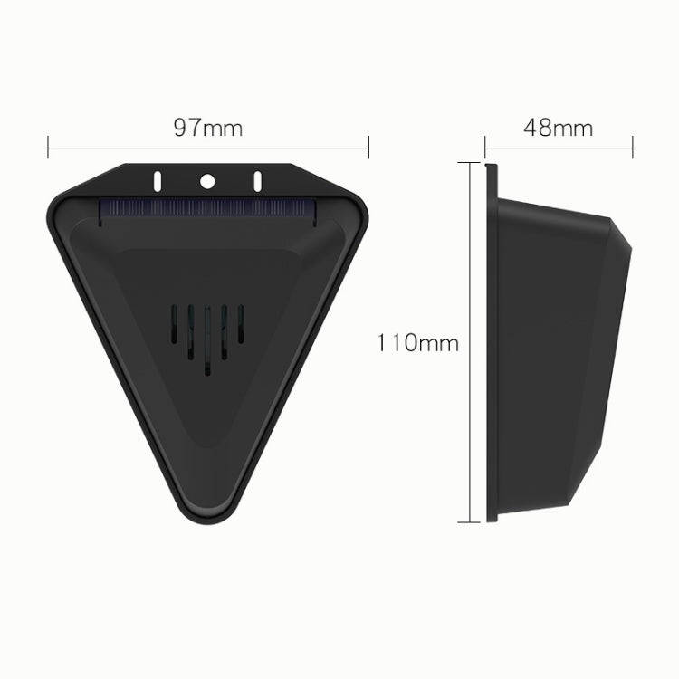 N911Q Solar Bird Repeller Orchard And Fish Pond Animal Repellent(Black)