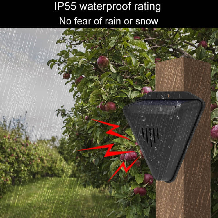 N911Q Solar Bird Repeller Orchard And Fish Pond Animal Repellent(Black)