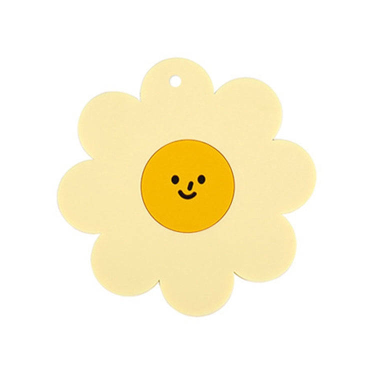 Sunflower Cute PVC Heat Insulation Mat Household High Temperature Resistant Table Pad, Style: Yel...